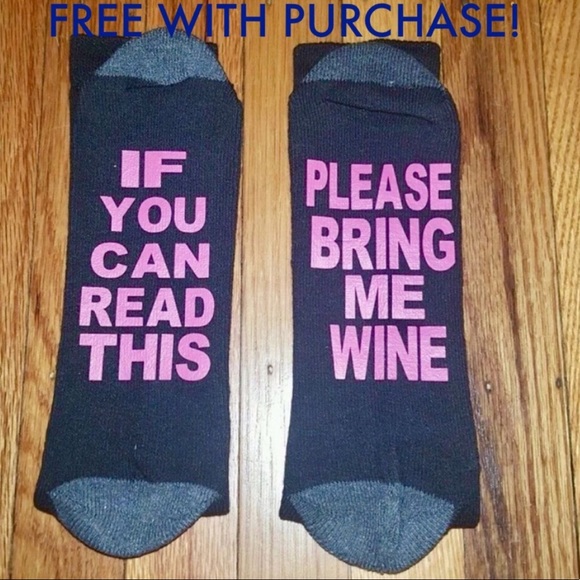 BOGO SALE. Buy Beer Socks, Get FREE Wine Socks NWT - Picture 2 of 5